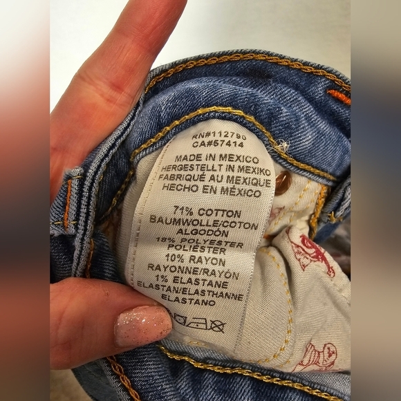 True Religion Skinny Jeans with Orange Stitching Women's Size 26 - Picture 2 of 12